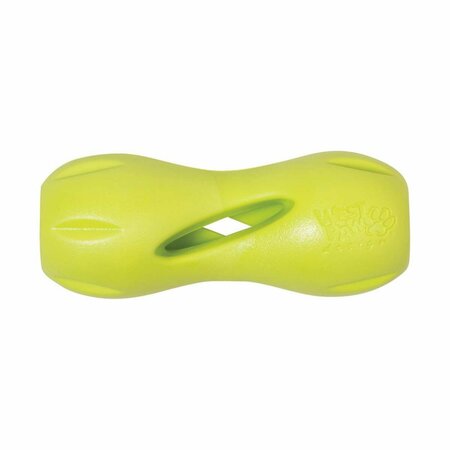 ATTRACTIVEATRACTIVO Zogoflex Green Qwizl Synthetic Rubber Dog Treat Toy & Dispenser, Small AT2737624